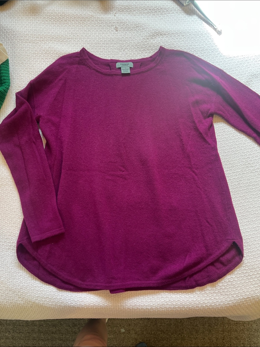 Plum premise cashmere sweater